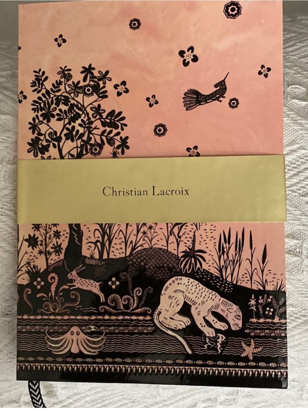 Christian Lacroix Bois Paradis Pink and Black Botanical & Wildlife Journal ~ NWT